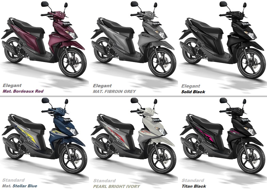 2022 Suzuki NEX II colour choices