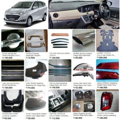 Katalog Aksesoris Interior Exterior Mobil Calya Sigra