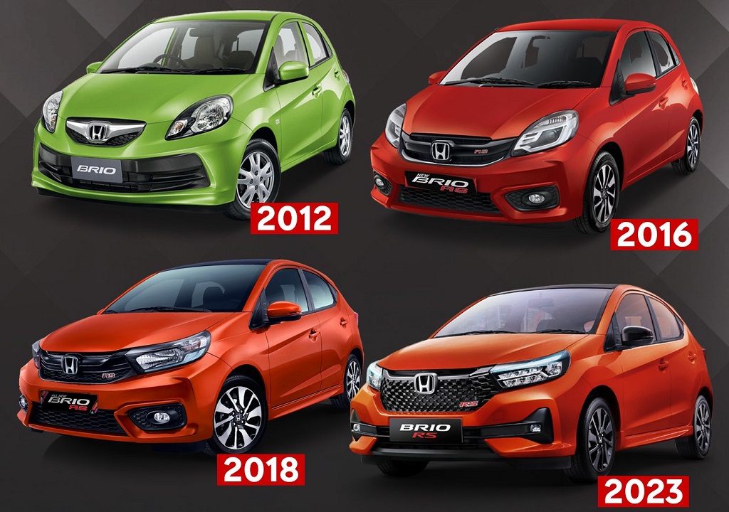 Honda Brio Lama 2012, Brio RS Facelift 2016, Brio Gen-2 2018-2023